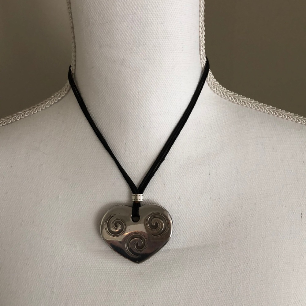 Brighton two sided heart necklace